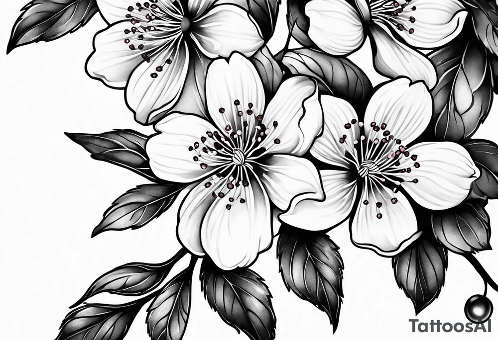 Cherry blossoms tattoo idea