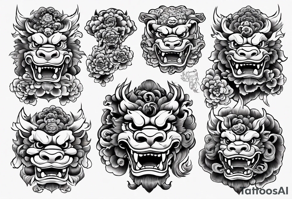 Foo dog tattoo idea