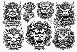 Foo dog tattoo idea