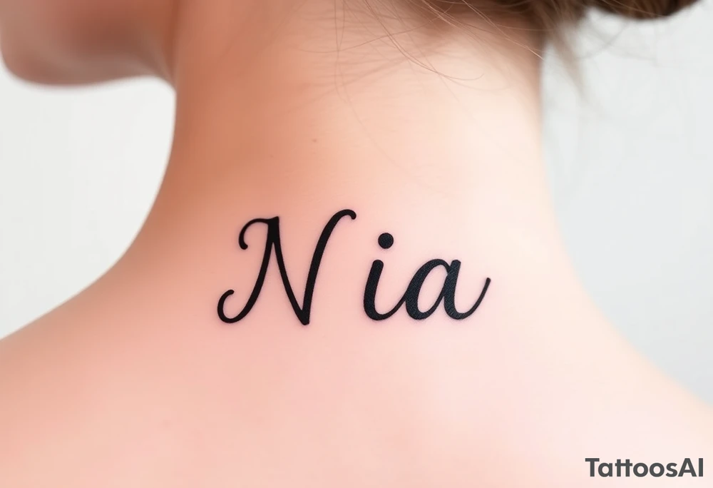 name Nia tattoo idea
