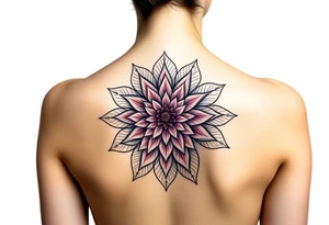 Dahlia mandala tattoo idea