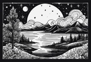 Goodnight moon and goodnight you, when you're all that I think about tattoo idea