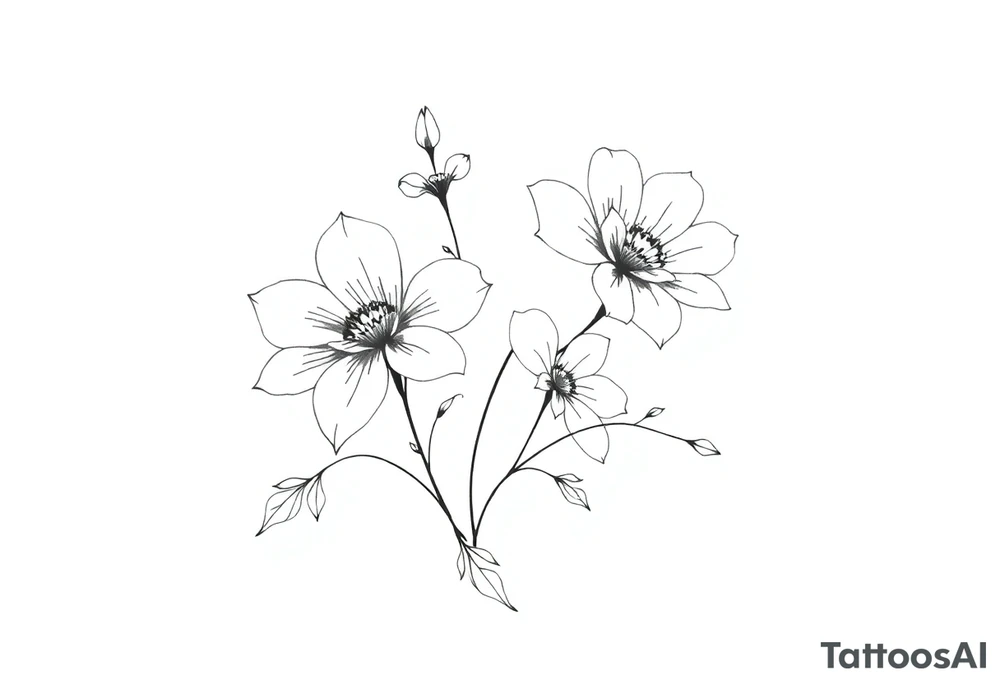 Flowers tattoo idea
