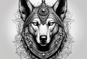 Batalla Anubis and ra tattoo idea