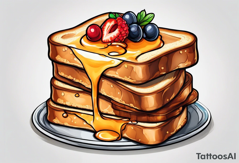 Burnt toast tattoo idea