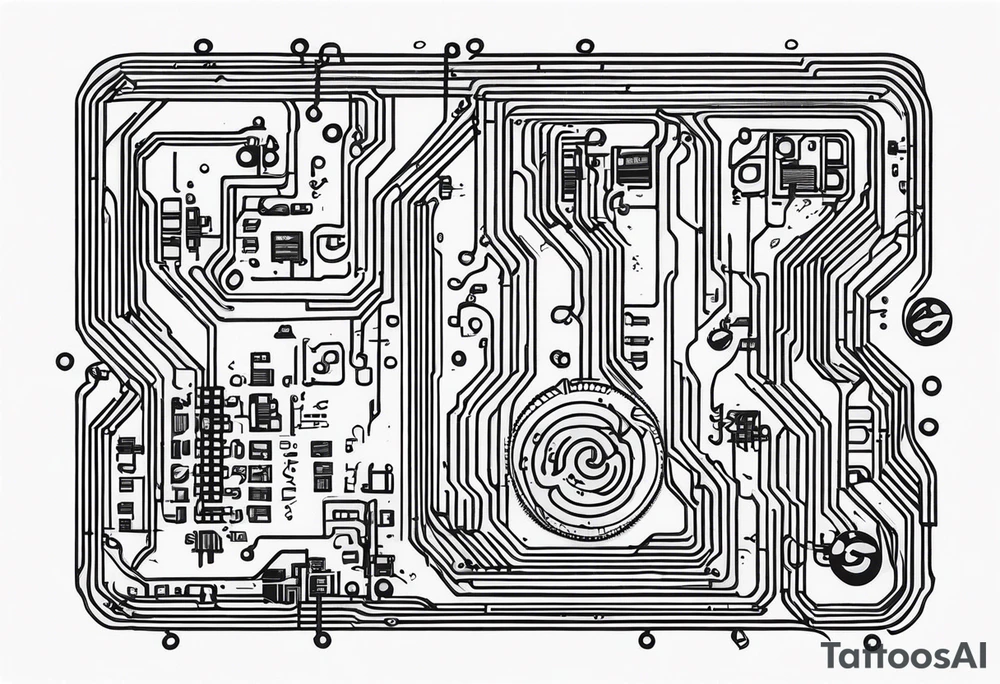 circuit boards tattoo idea