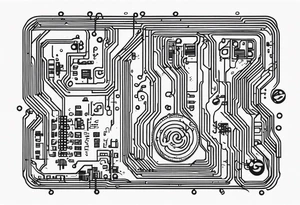 circuit boards tattoo idea