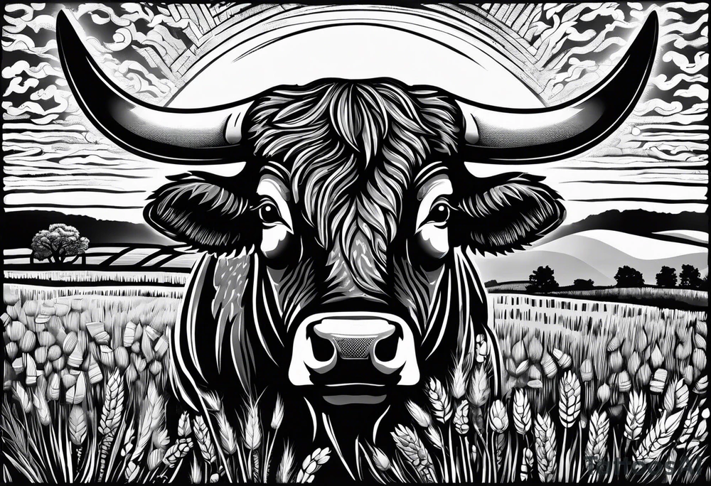 The state of Nebraska and Kansas. Inside of Nebraska I want the Nebraska "N" and a buffalo head, inside of Kansas I want wheat fields and a sunset tattoo idea