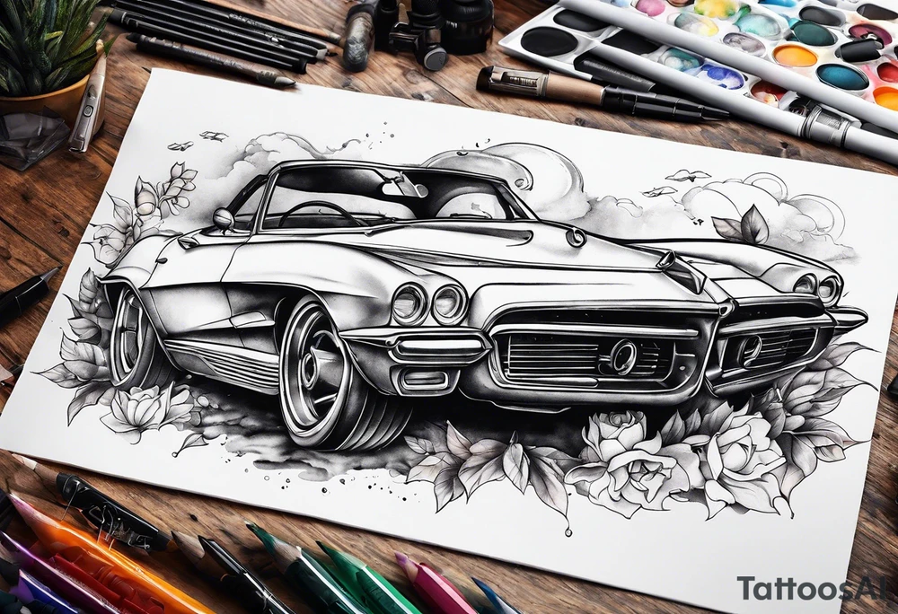 flying cars tattoo idea
