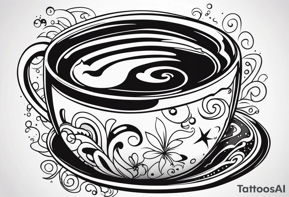 Coffee mug tattoo idea