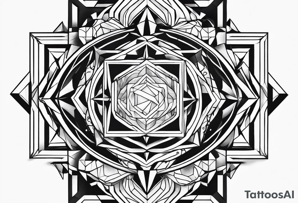Tesseract tattoo idea