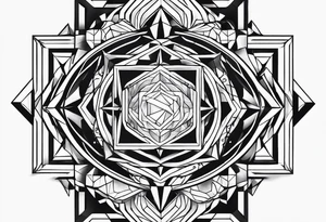 Tesseract tattoo idea