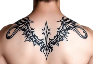 carribean tribal back tattoo feminine tattoo idea