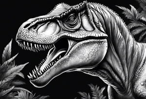 t rex tattoo idea