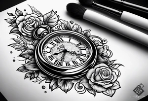 Time is money tattoo idea