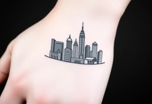 Atlanta skyline tattoo idea