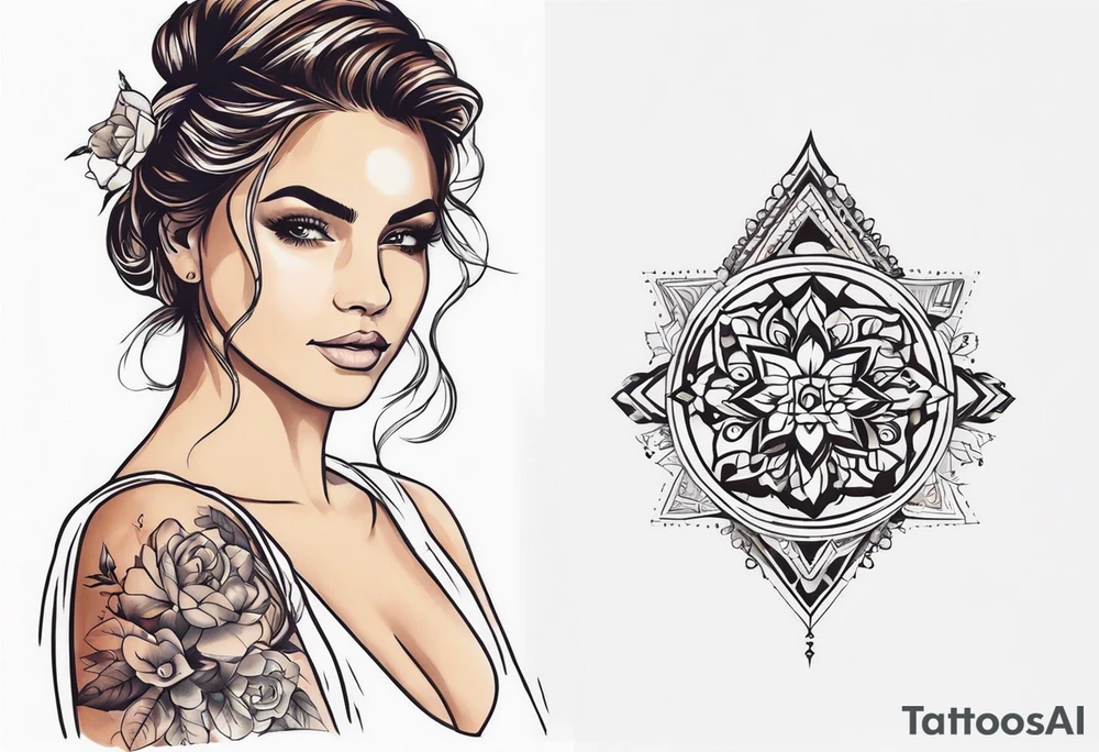 Нарисуй символ знака зодиака лев. tattoo idea