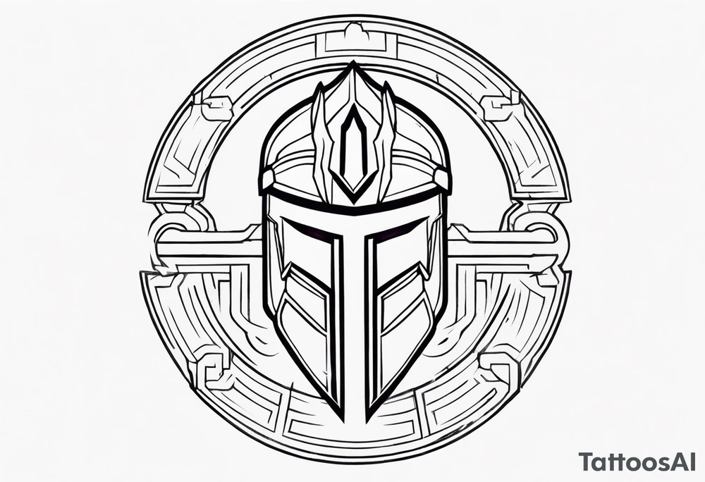 Ancient spartan symbol tattoo tattoo idea
