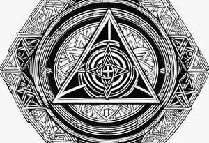 Nordique,triquetra,vegvisir,valknut tattoo idea