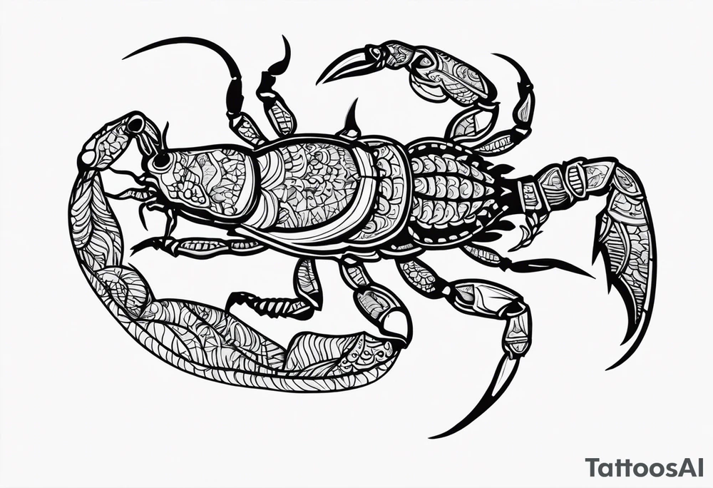 borneo scorpion tattoo idea