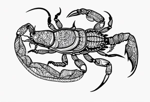 borneo scorpion tattoo idea