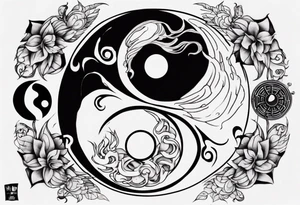 yin yang tattoo idea