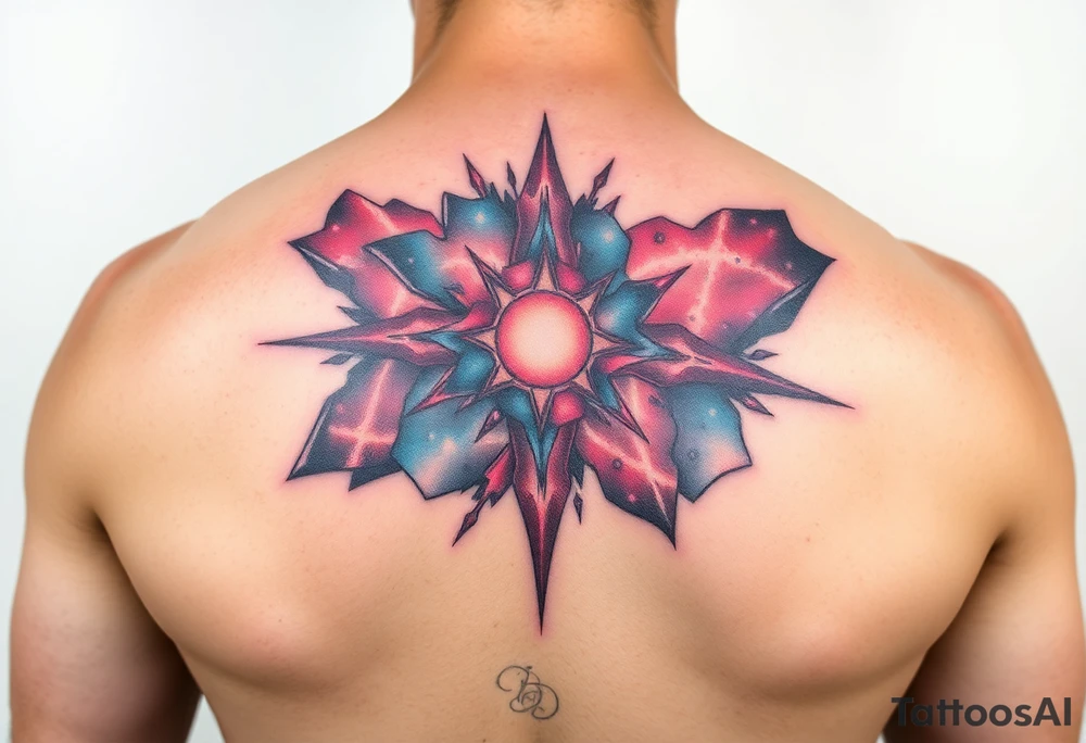 cover up tattoo inspired by the galaxy tattoo idea