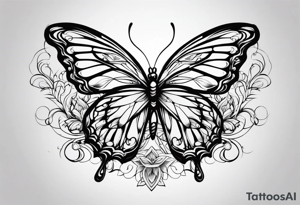 Butterflies tattoo idea