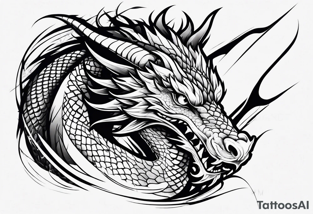 Dragon tattoo idea