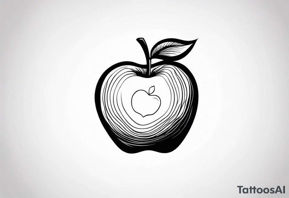 Apple, “Apple of my eye”, dad tattoo idea