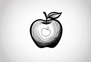 Apple, “Apple of my eye”, dad tattoo idea