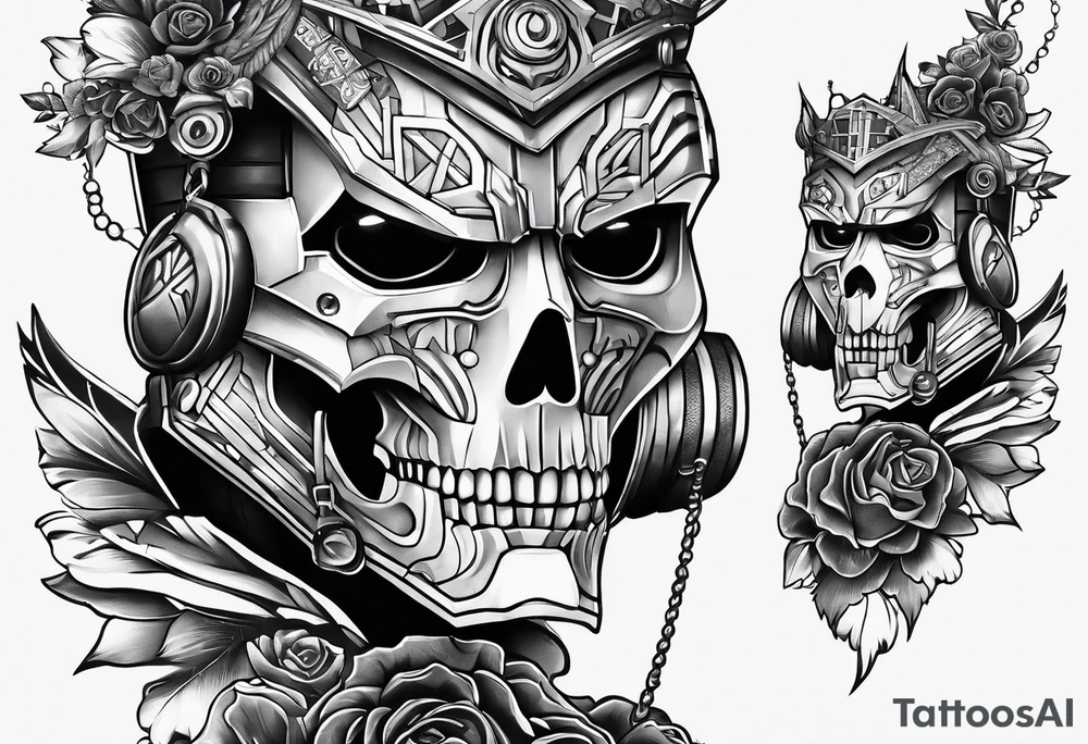 Robotic Cyber criminal tattoo idea