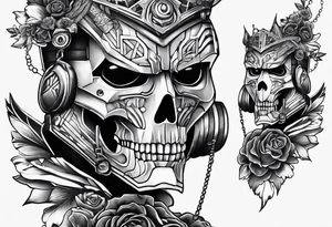 Robotic Cyber criminal tattoo idea