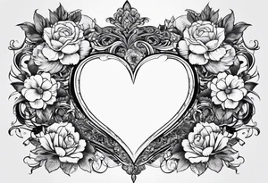 Back tattoo exposing heart tattoo idea