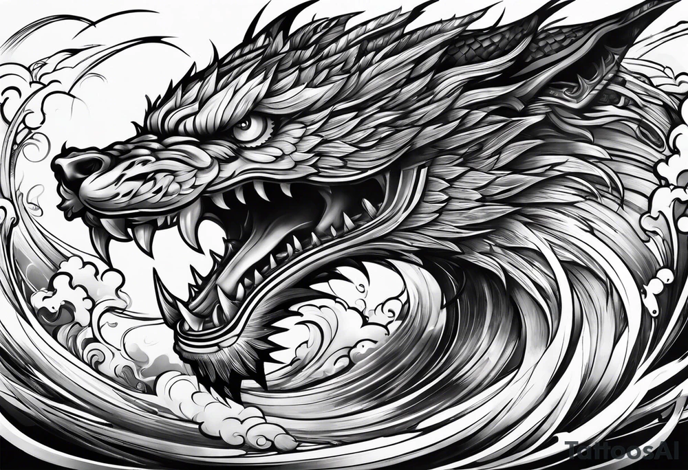 the word ganbatte from japan tattoo idea