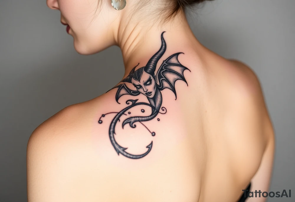 Sexy devil tattoo idea