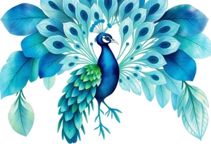Peacock tattoo idea