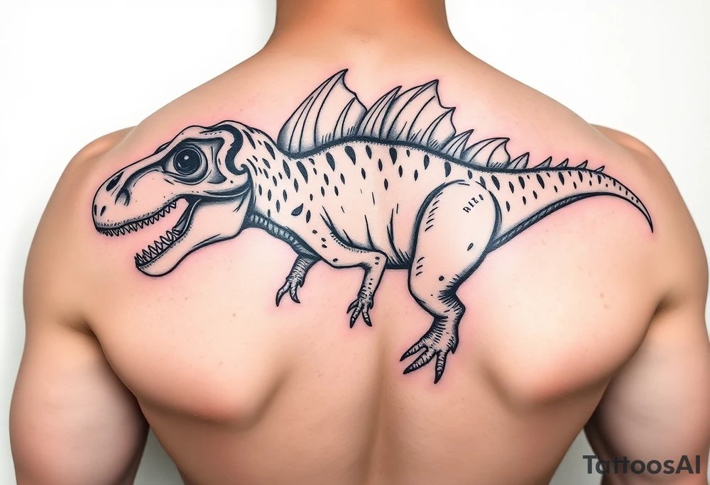 Dilophosaurus mean looking tattoo idea