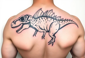 Dilophosaurus mean looking tattoo idea