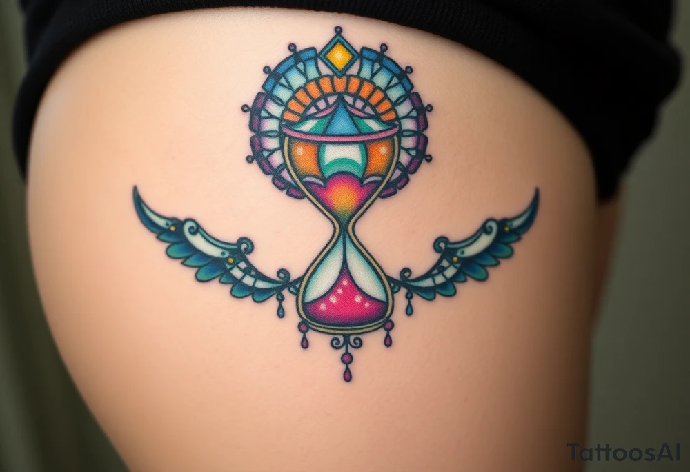 hourglass tattoo idea