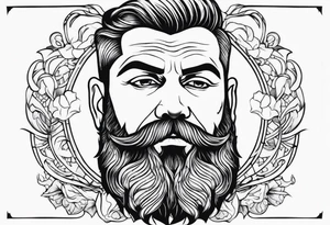Barba bianca tattoo idea