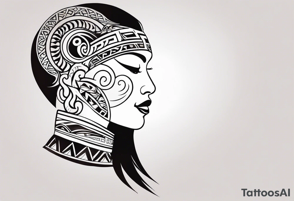 maori tribal  neck tattoo tattoo idea