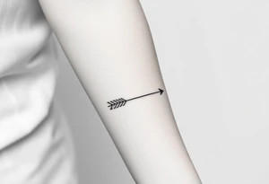 Thin arrow tattoo idea