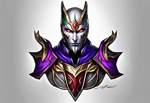 jhin for league of legends game tattoo idea