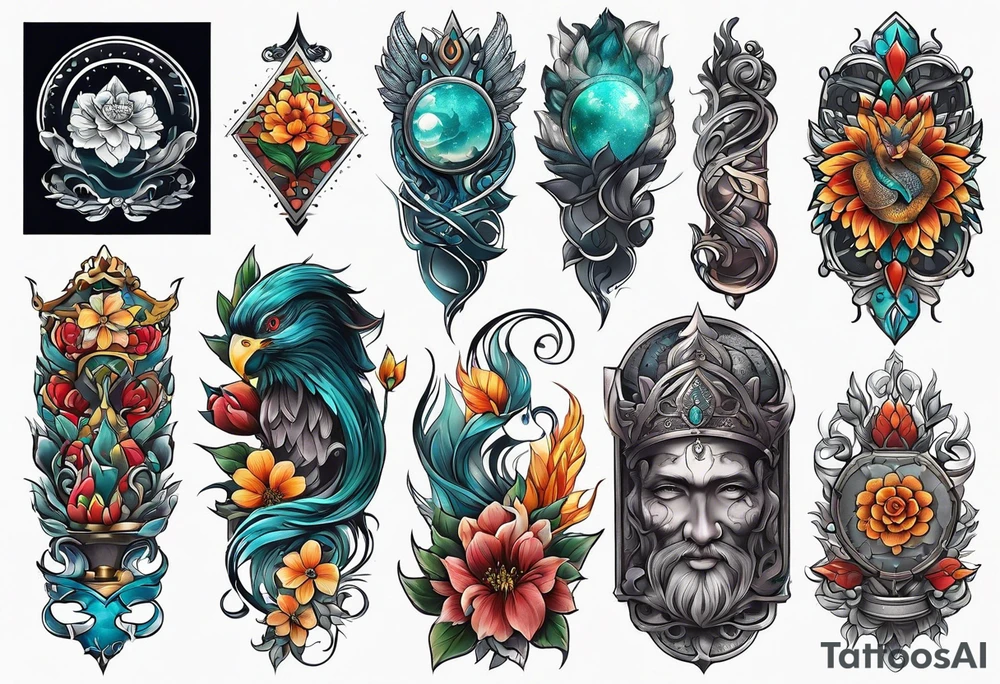 Sleeve tattoo idea