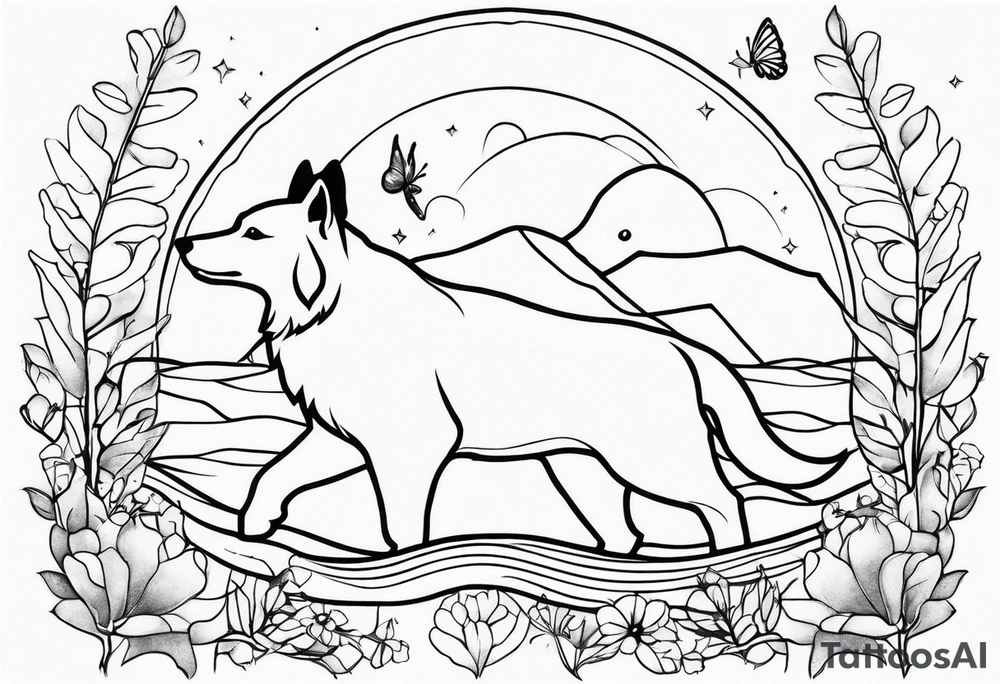 What animal symbolizes healing tattoo idea