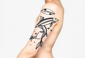 sea ​​animals tattoo idea