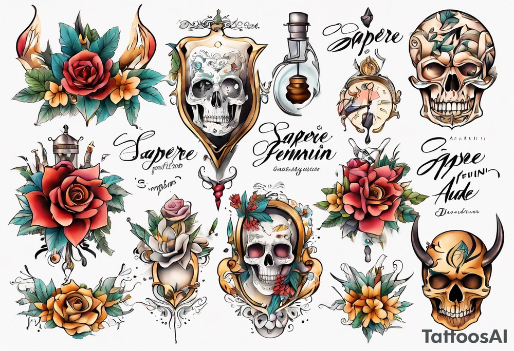 sapere aude feminin tattoo idea