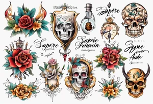 sapere aude feminin tattoo idea