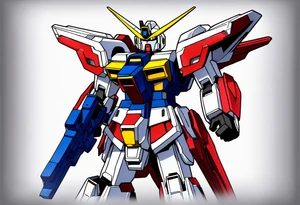 Gundam 3d tattoo idea